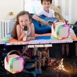 Portable LED Bluetooth Speaker – 5W Wireless Sound Speaker with RGB Lights, 2000mAh Battery & Bluetooth 5.3 (Compact & Travel Friendly)
